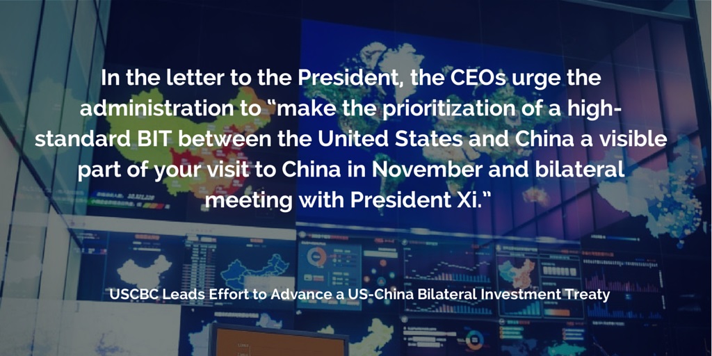 Bilateral Investment Treaty (BIT) USChina Business Council