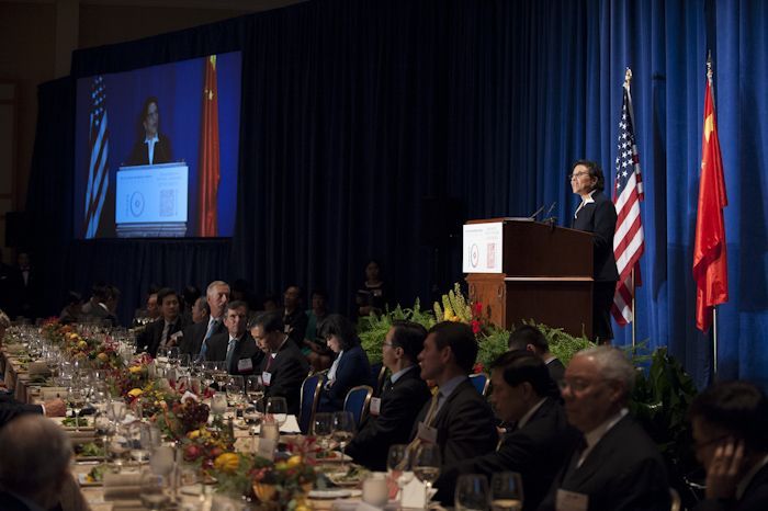 Secretary of Commerce delivers remarks to an audience of approximately 400 guests. Secretary of Commerce delivers remarks to an audience of approximately 400 guests.