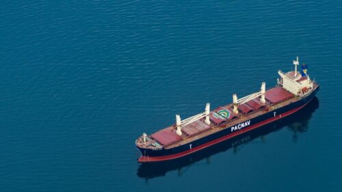Ship at sea