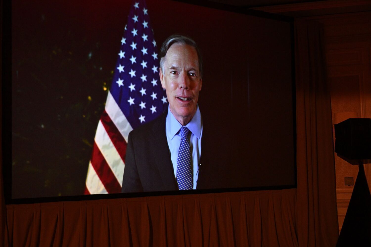 US Ambassador to China Nicholas Burns gives virtual remarks at USCBC's gala in 2024